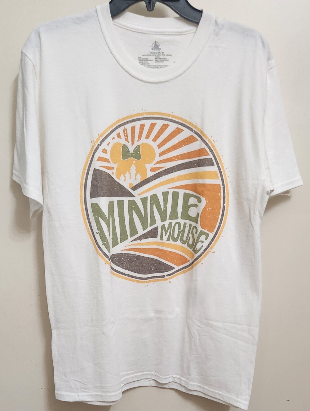**NEW** Disney Parks Minnie Mouse Sz M Sunshine Landscape Castle Top T-Shirt Tee